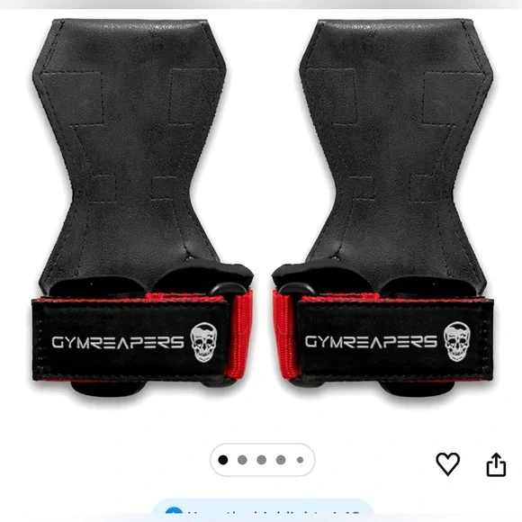 Gymreapers Black and Red Lifting Straps Small - Picture 1 of 6